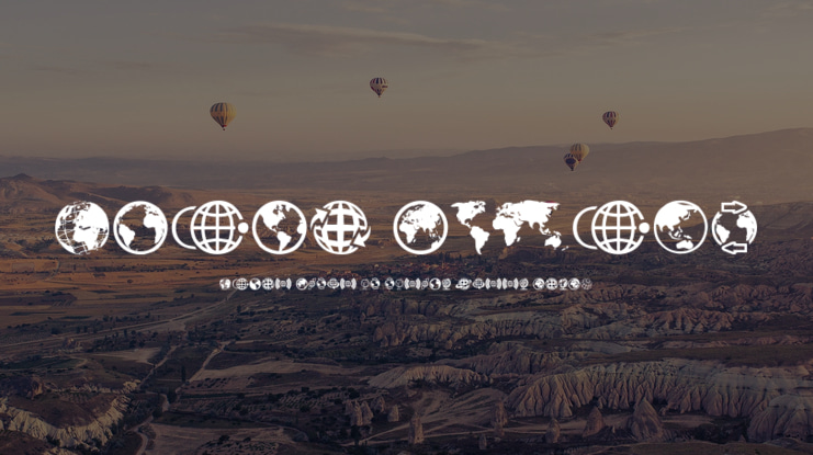 Globe Icons Font