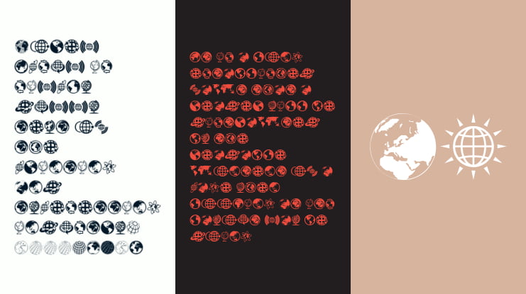 Globe Icons Font