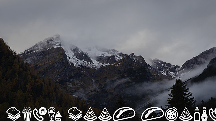 Fast Food Icons Font