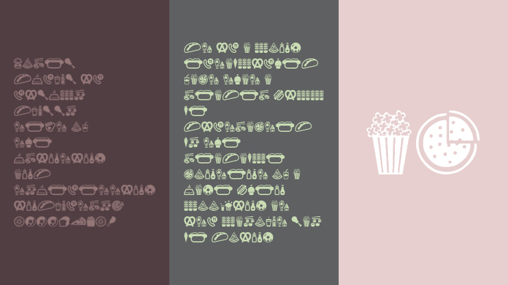 Fast Food Icons Font