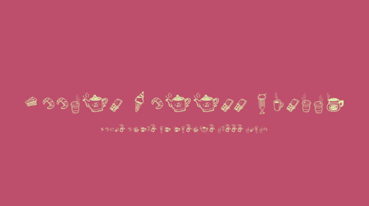 Doodle Coffee Scents Font