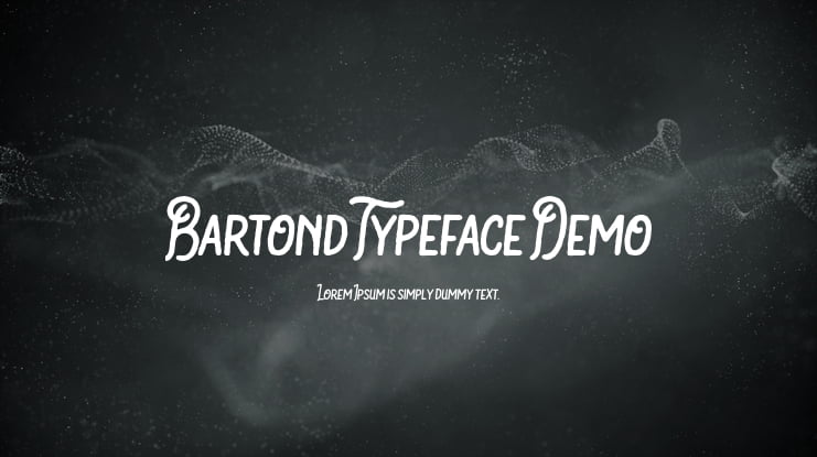 Bartond Typeface Demo Font