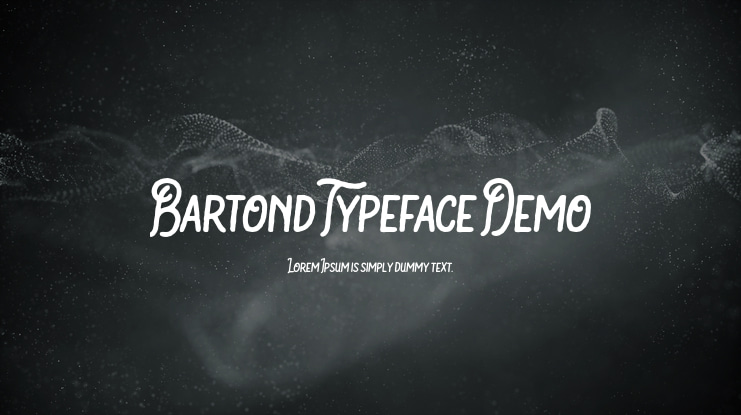 Bartond Typeface Demo Font