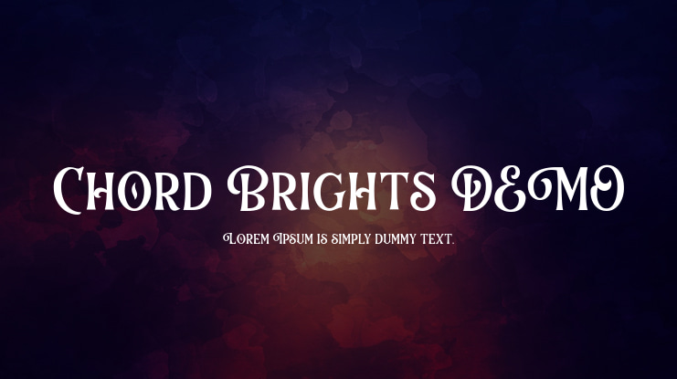 Chord Brights DEMO Font