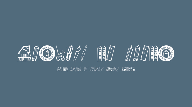 dibujos en linea Font