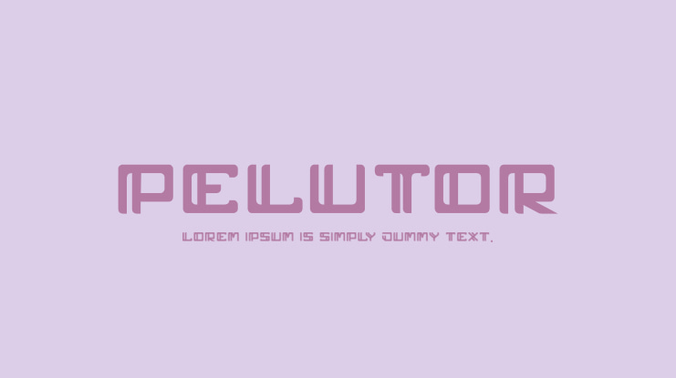 pelutor Font Family