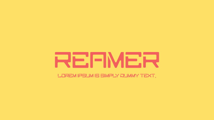 reamer Font Family