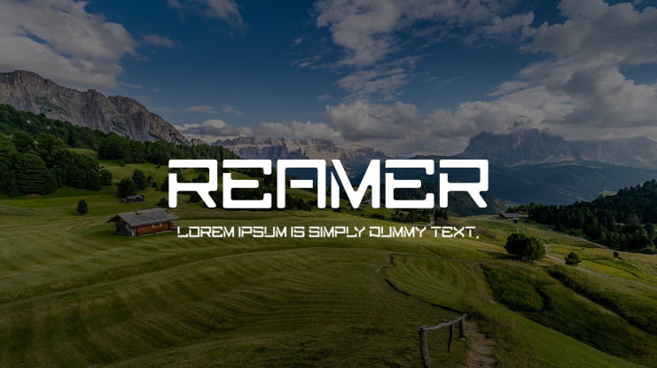 reamer Font Family