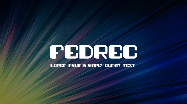 fedrec Font Family