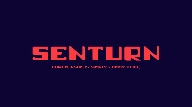 senturn Font Family