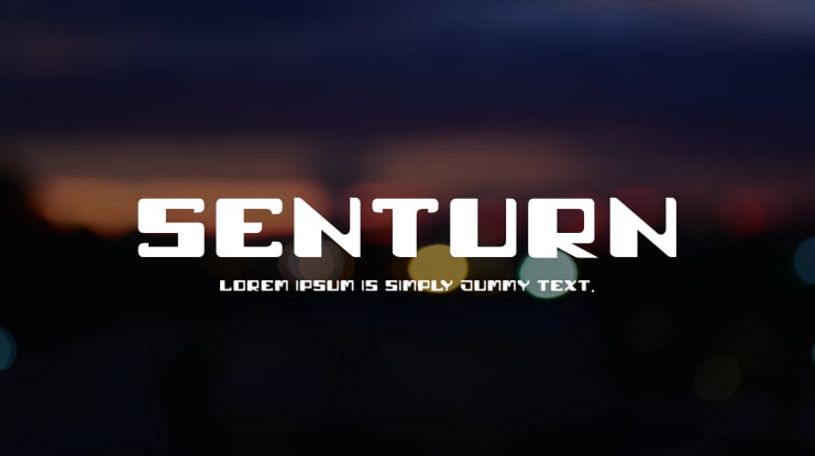 senturn Font Family