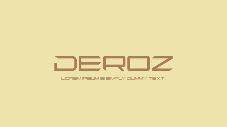 deroz Font Family