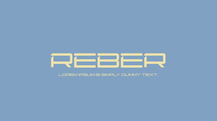reber Font Family
