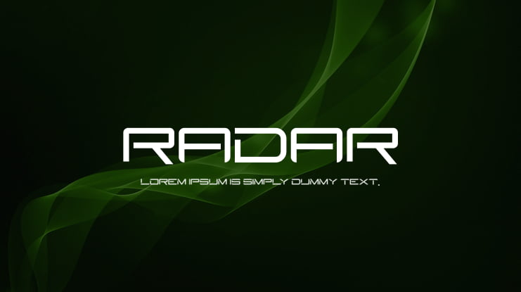 radar Font Family