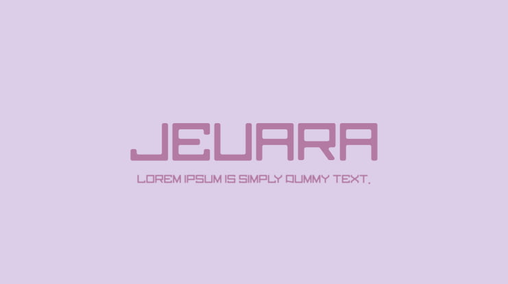 jeuara Font Family