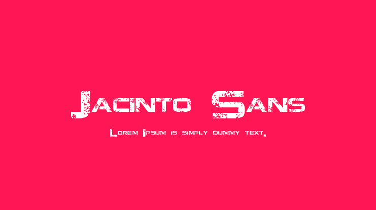 Jacinto Sans Font
