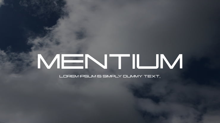 mentium Font Family