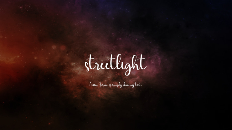 streetlight Font Family