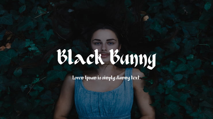 Black Bunny Font