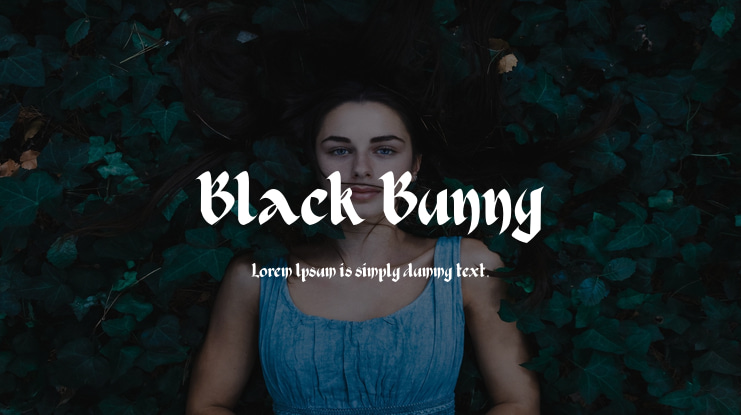 Black Bunny Font