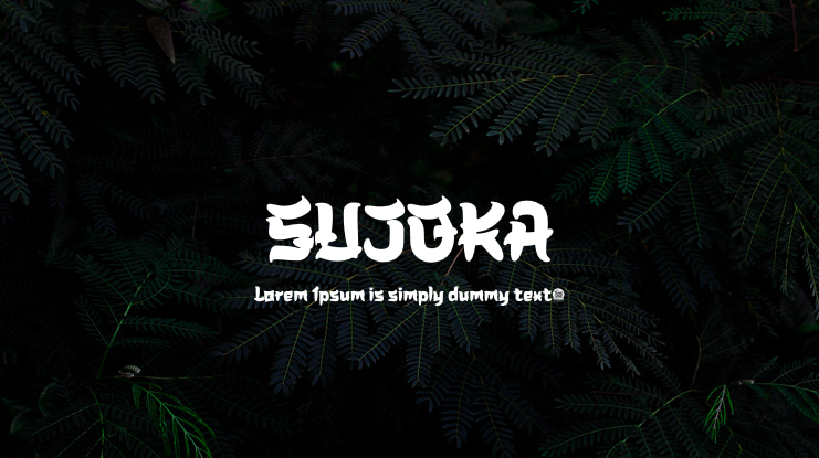 SUJOKA Font