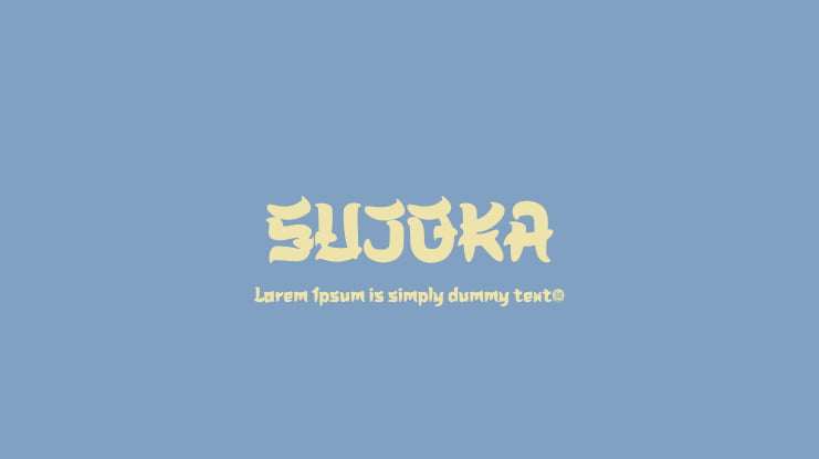 SUJOKA Font