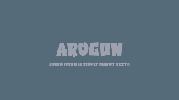 Arogun Font Family