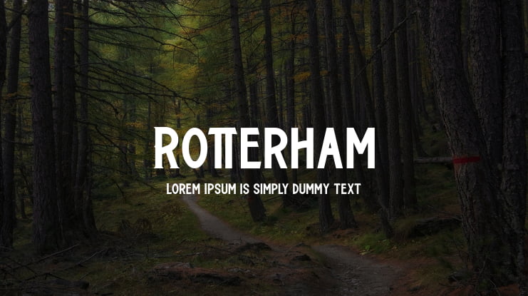Rotterham Font