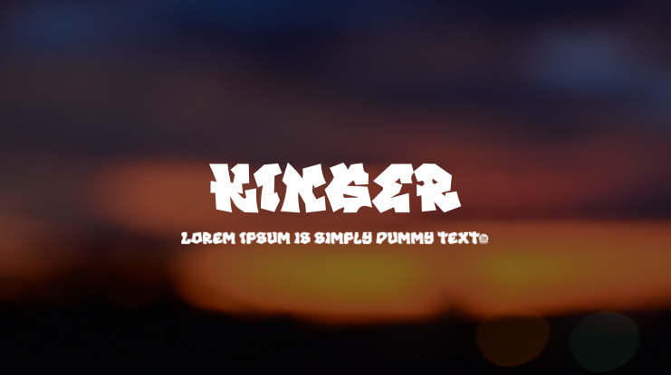KINGER Font Family