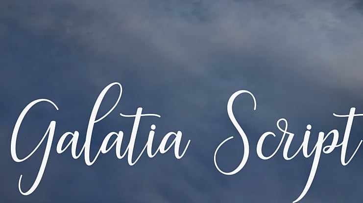 Galatia Script Font