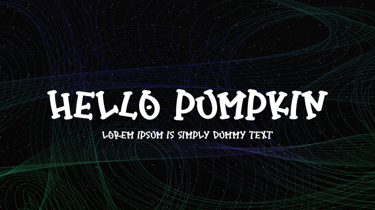 Hello Pumpkin Font