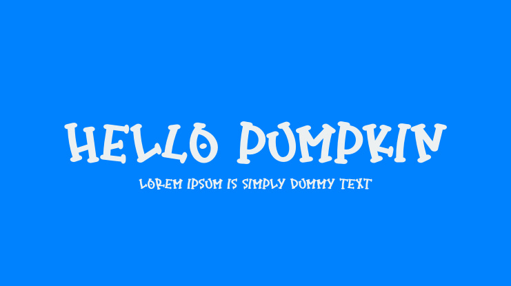 Hello Pumpkin Font