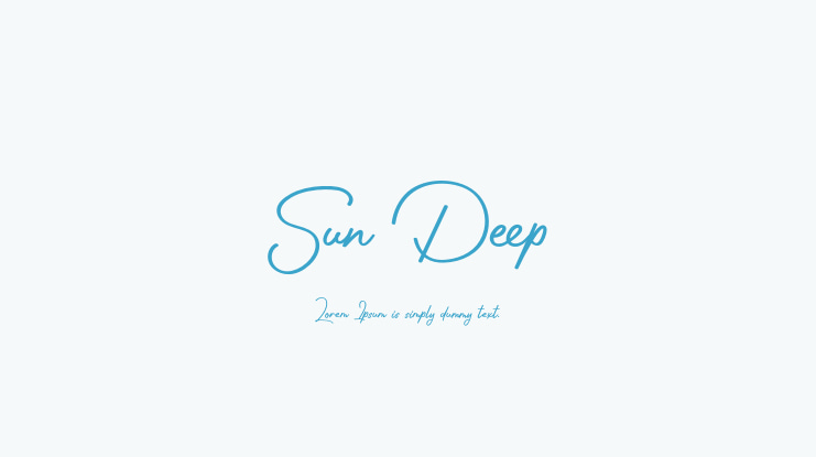 Sun Deep Font