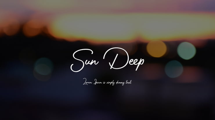 Sun Deep Font