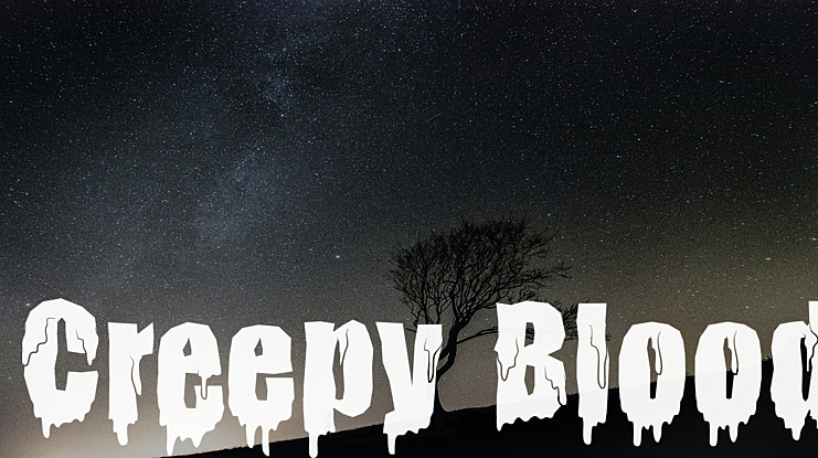 Creepy Blood Font