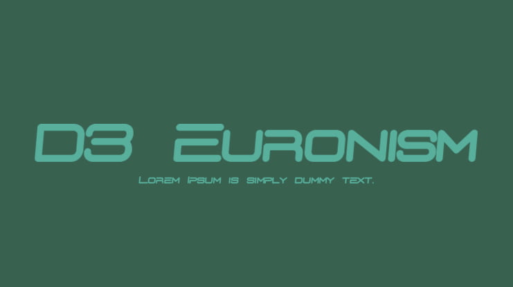 D3 Euronism Font Family