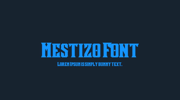Mestizo Font