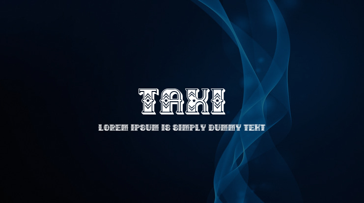Taxi Font