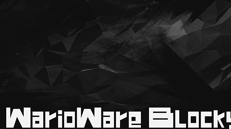 WarioWare Blocky Font