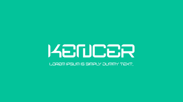 kencer Font Family