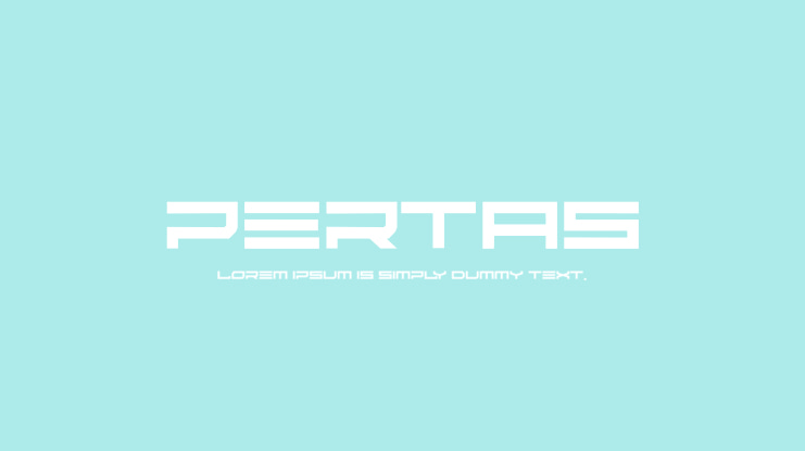 pertas Font Family