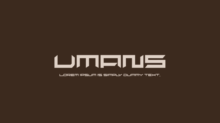 umans Font Family