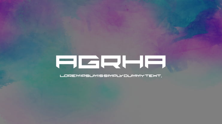 agrha Font Family