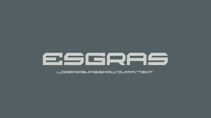 esgras Font Family