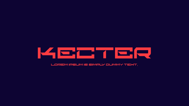kecter Font Family