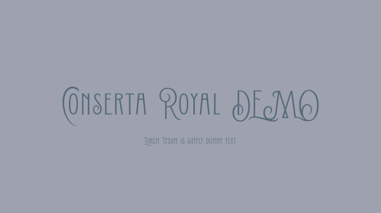 Conserta Royal DEMO Font