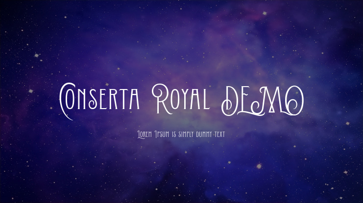 Conserta Royal DEMO Font