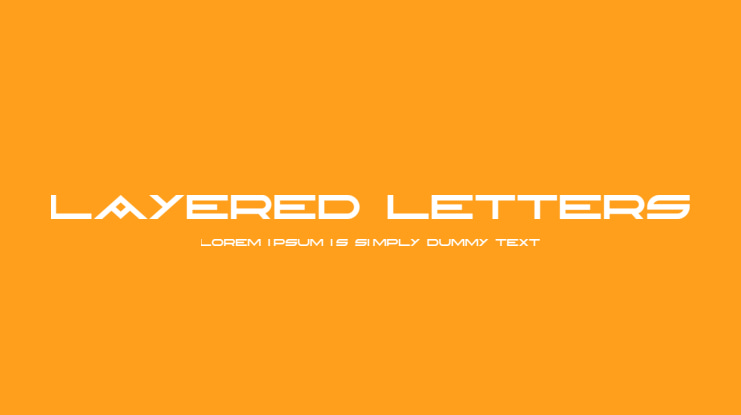 Layered Letters Font Family