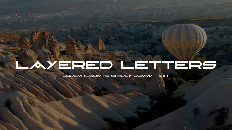 Layered Letters Font Family
