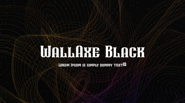 WallAxe Black Font